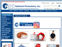 Tablet Screenshot of hallmarkpromotions.com